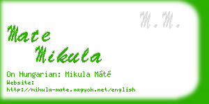 mate mikula business card